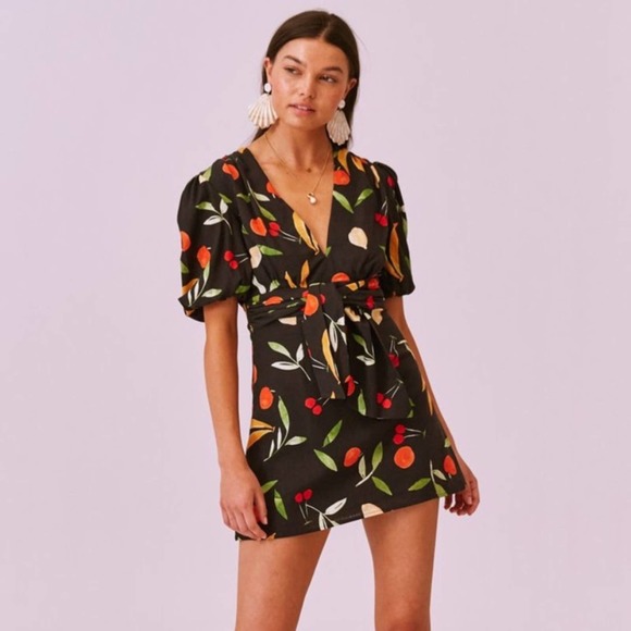 Finders Keepers Dresses Finders Keepers Calypso Fruit Mini Dress Xs